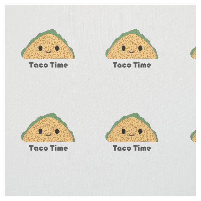 Tela Cute Kawaii Taco Time Taco (Retal)
