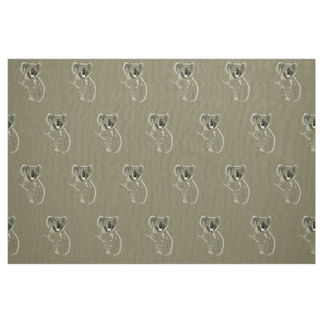 Tela Cute Koala Bear ("Cuarto gordo" (fat quarter))