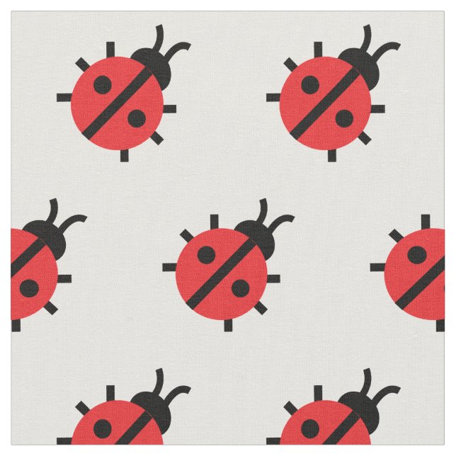 Tela Cute Lady Bug Kid Baby Nursery Bug Insecto Blanco (De cerca)