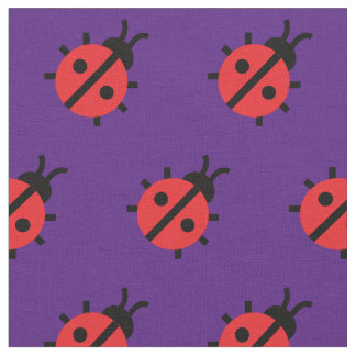 Tela Cute Lady Bug Kid Baby Nursery Bug Insectos Púrpur