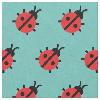 Tela Cute Lady Bug Niño Nursery Bug Insectos Verde azul
