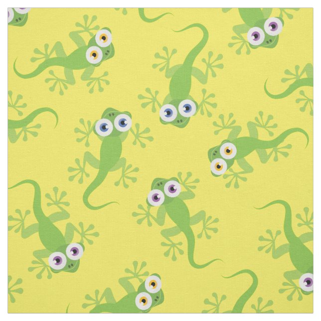 Tela Cute Lizards Kids Gecko Personalizado (Retal)