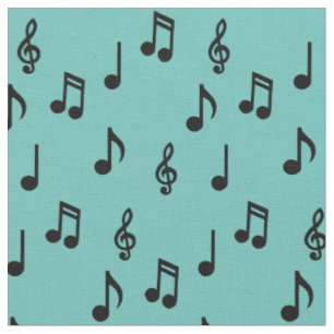 Tela Cute Music Notes: profesor de música