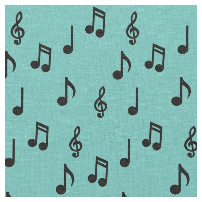 Tela Cute Music Notes: profesor de música (De cerca)