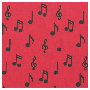 Tela Cute Music Notes: profesor de música