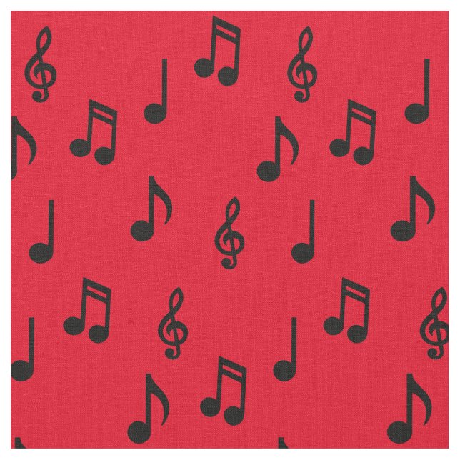 Tela Cute Music Notes: profesor de música (De cerca)