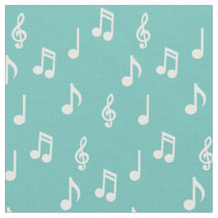 Tela Cute Music Notes: profesor de música