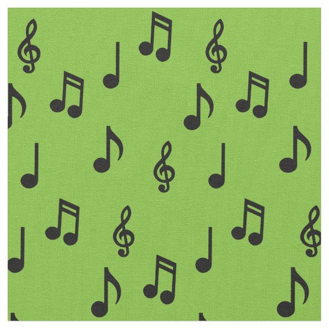 Tela Cute Music Notes: profesor de música (De cerca)