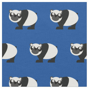 Tela Cute Panda Bear Niño Nursera Azul