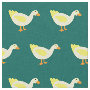 Tela Cute Pato Niño Bebé Guardería Verde Azul