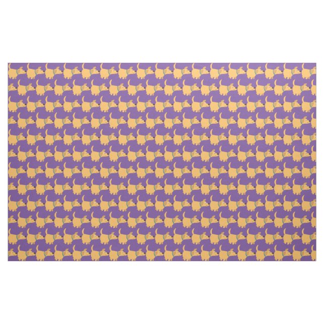 Tela Cute Personalizado Yellow Labrador Fabric (Yarda)