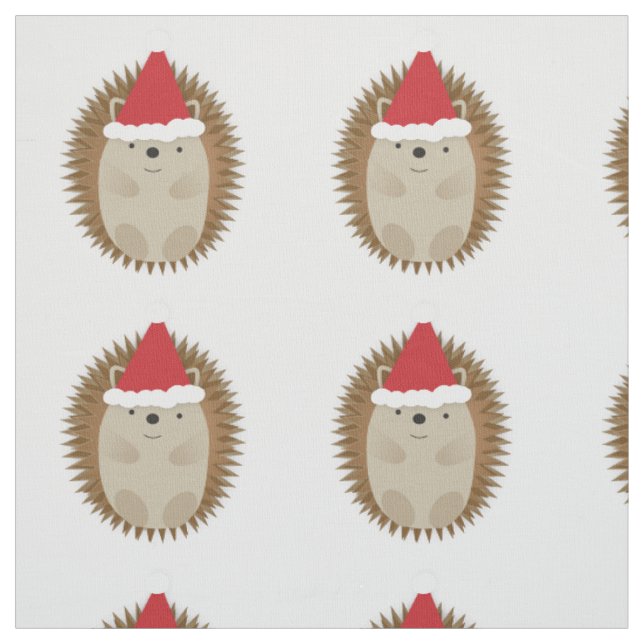Tela Cute Santa Hedgehog (Retal)