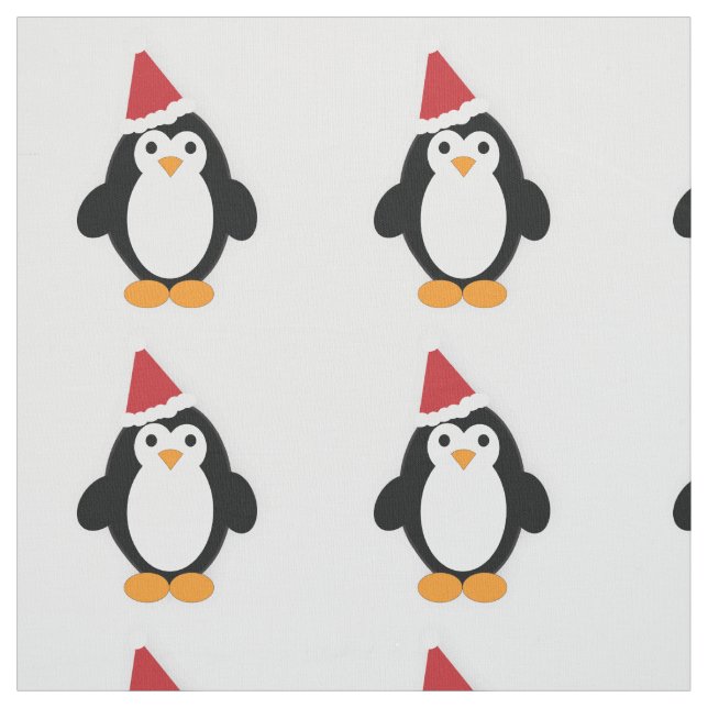 Tela Cute Santa Penguin (Retal)