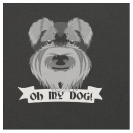 Tela Cute Schnauzer Oh My Dog