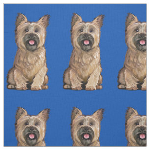 Tela Cute Wheaten Cairn Terrier Fabric