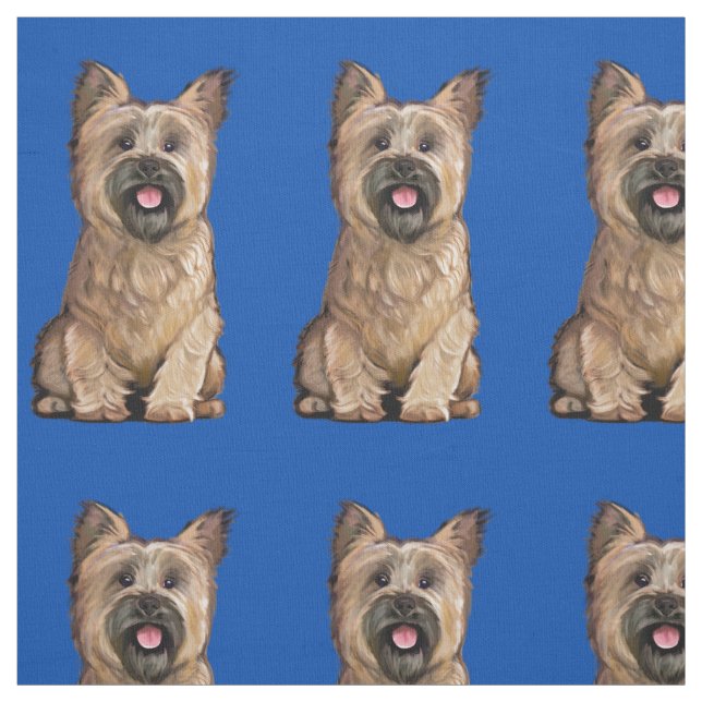 Tela Cute Wheaten Cairn Terrier Fabric (Retal)