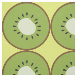 Tela Cuto Gigante Kiwi fruta verde amarillo Contemporán