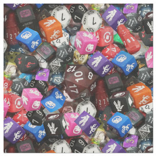 Tela d20 tejido de dados