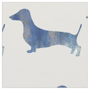 Tela Dachshund azul