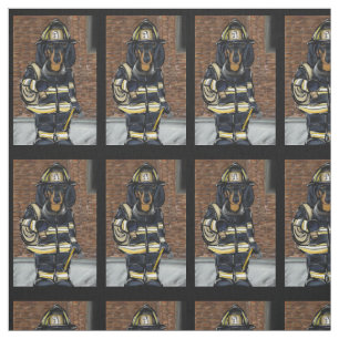 TELA DACHSHUND BOMBERO