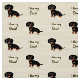 Tela Dachshund liso del negro y del moreno