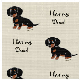 Tela Dachshund liso del negro y del moreno