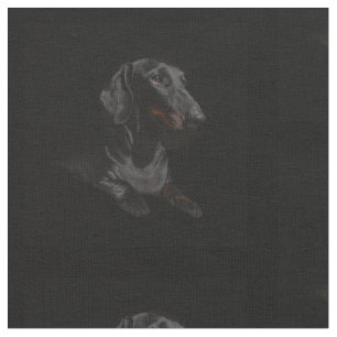 Tela dachshund negro