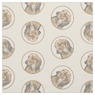 Tela Dachshund Pintura Roja de pelo largo arte original