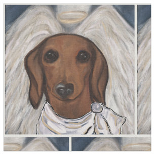 Tela Dachshund Rojo