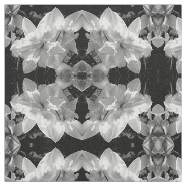 Tela Daffodil blanco y negro (Retal)