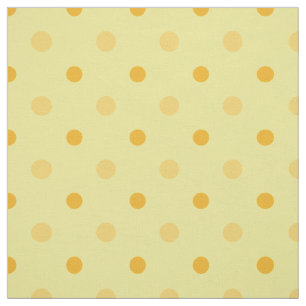 Tela Daffy Dillies Naranja amarillo Polka Dots Fabric