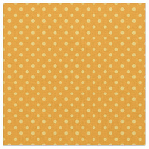 Tela Daffy-down Dillies Lunares Amarillos sobre Naranja