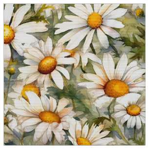 Tela Daisies acuarela (luz)