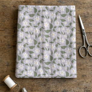 Tela Daisy Floral Grandmillennial Suave Lila