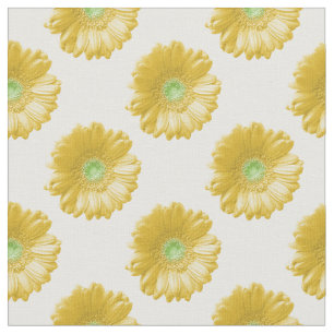 Tela Daisy gerbera amarilla