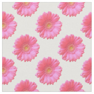 Tela Daisy gerbera rosada