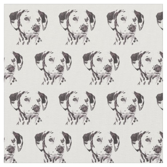 Tela dálmata del arte del perro (De cerca)