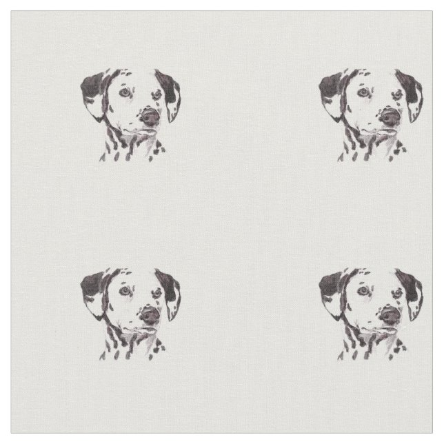 Tela dálmata del arte del perro (De cerca)