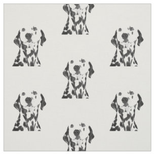 Tela Dalmatian blanco y negro