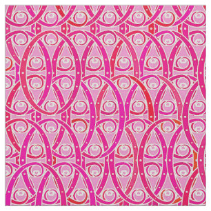 Tela damasco árabe - rosa fresa
