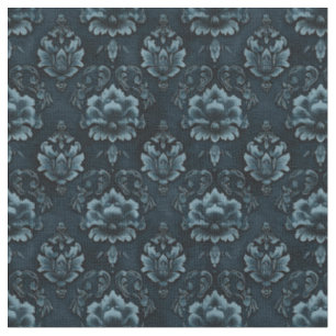 Tela Damasco azul oscuro