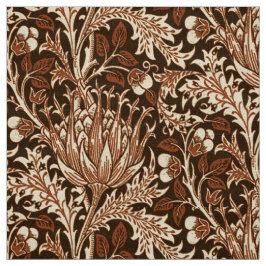 Tela Damasco, Brown y beige de William Morris