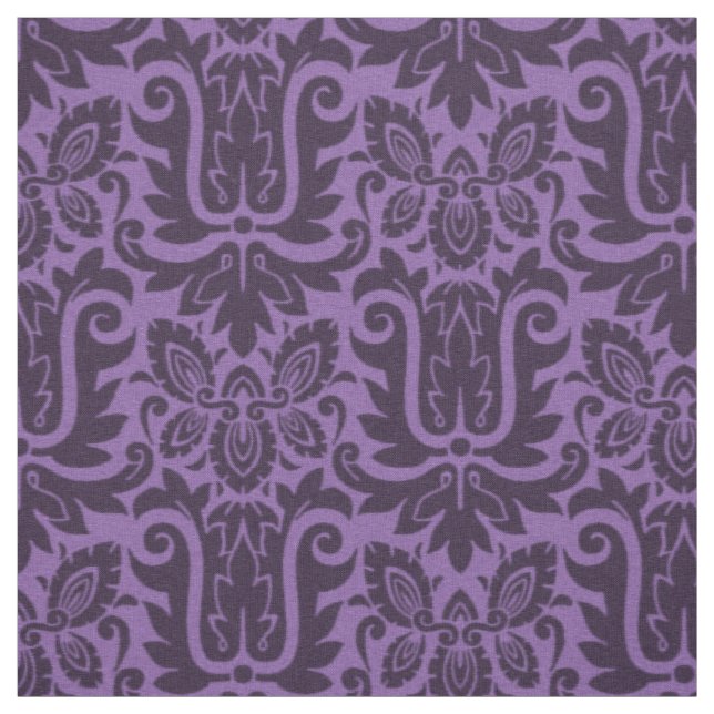 Tela Damasco de 1885, morado de Mauveine (Retal)