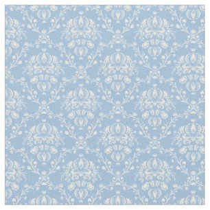 Tela Damasco del azul de cielo