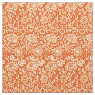 Tela Damasco del clavel de Nouveau del arte, mandarina