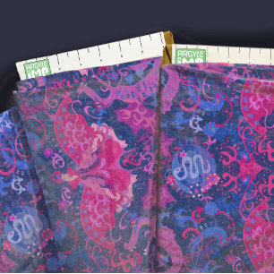 Tela Damasco Dragón de colores de la bandera del orgull