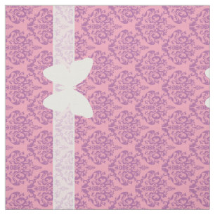 Tela Damasco helado radiante de la orquídea con la