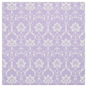 Tela Damasco renacentista a escala de muñeca, Lilac