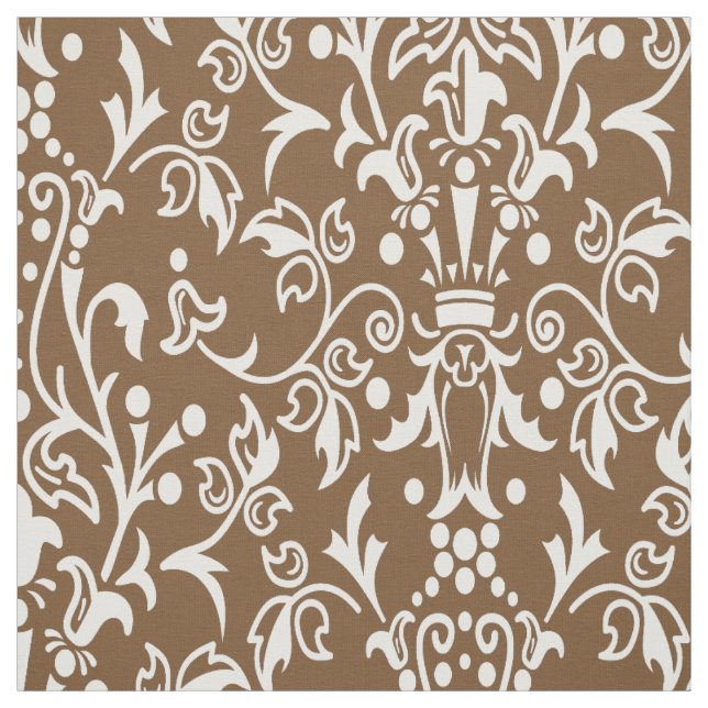 Tela Damask Brown (Retal)