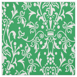Tela Damask Green
